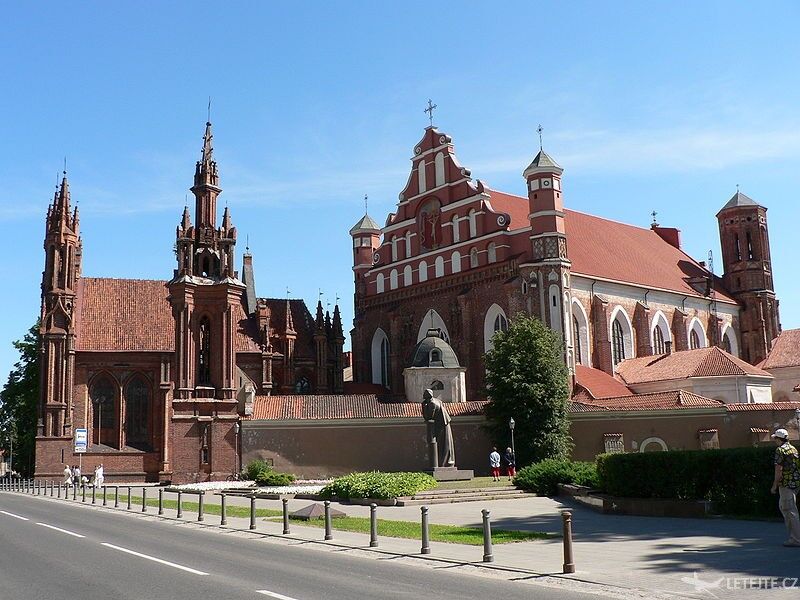 kostol sv. Anny vo Vilniuse, súčasť pamiatok UNESCO, autor: Wojsyl
